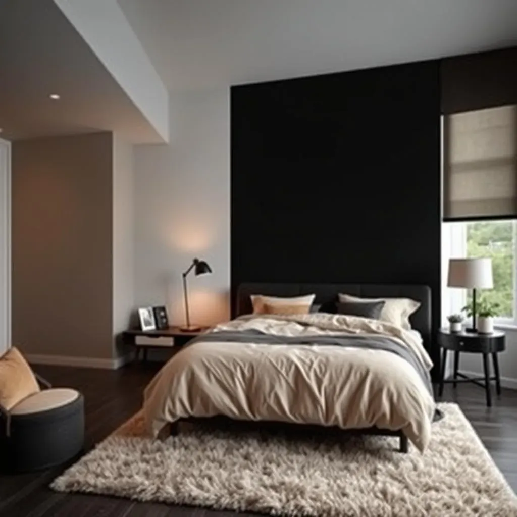 Amazing 1 Black Wall in Bedroom Ideas for a Chic Look