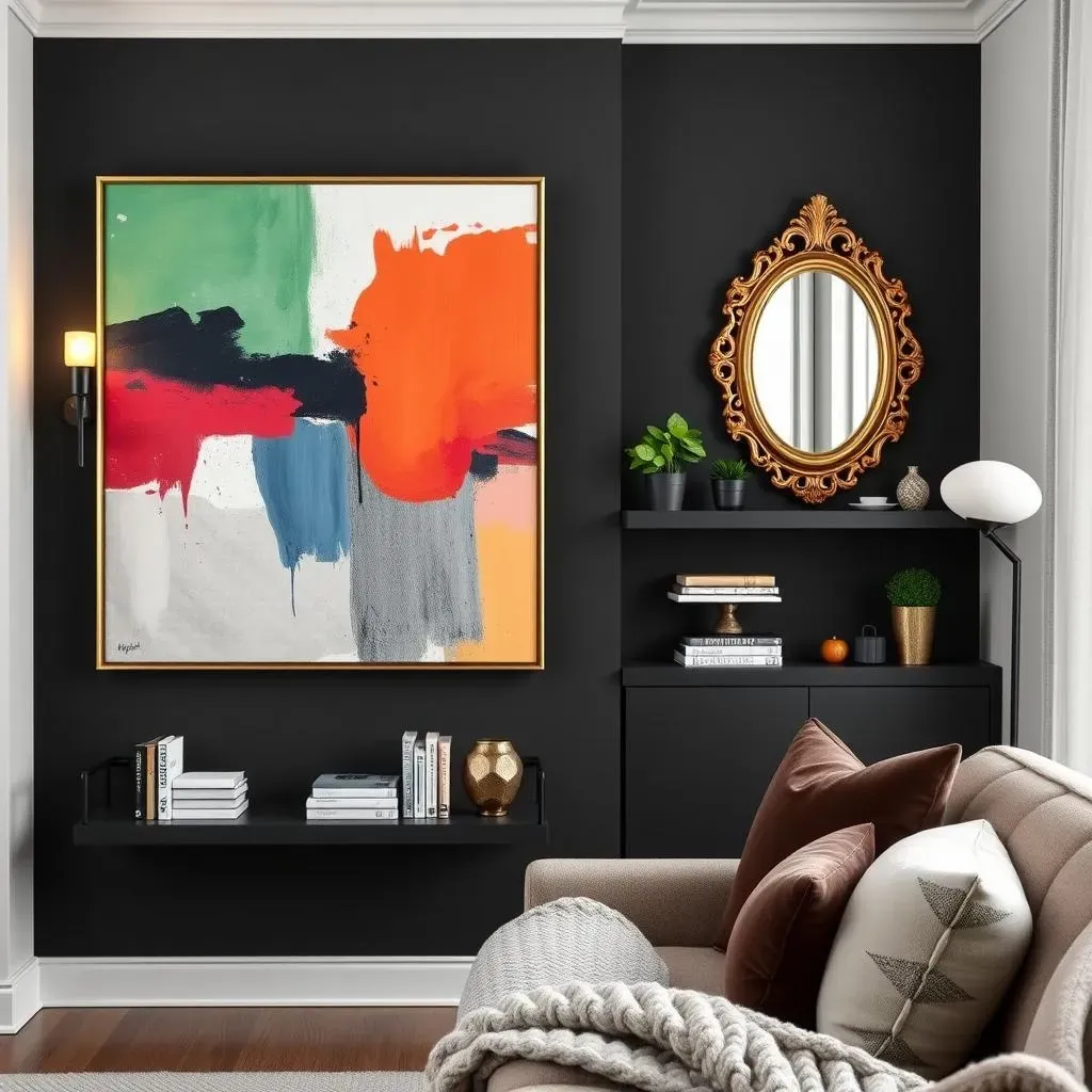 Accessorizing Your Dark Accent Wall Ideas