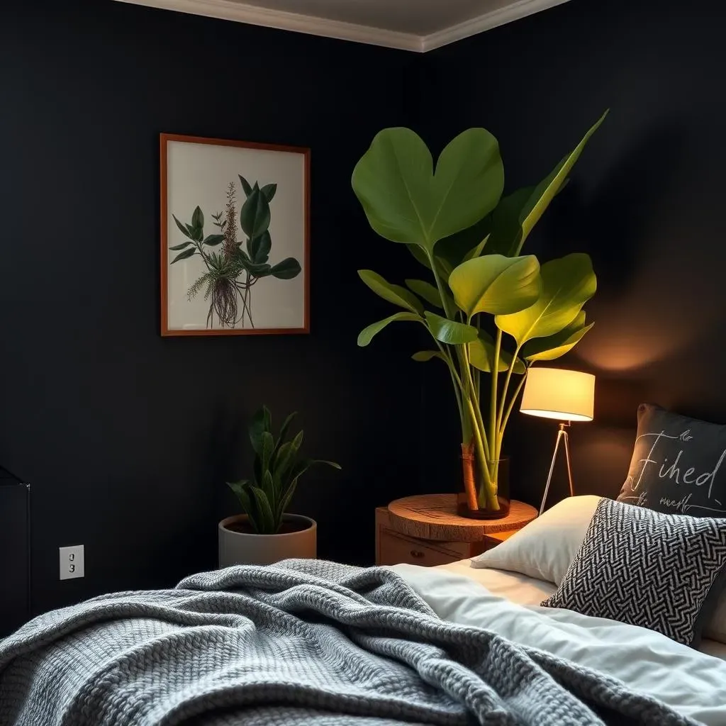 Balancing Your Black Wall Accent Bedroom with Other Elements