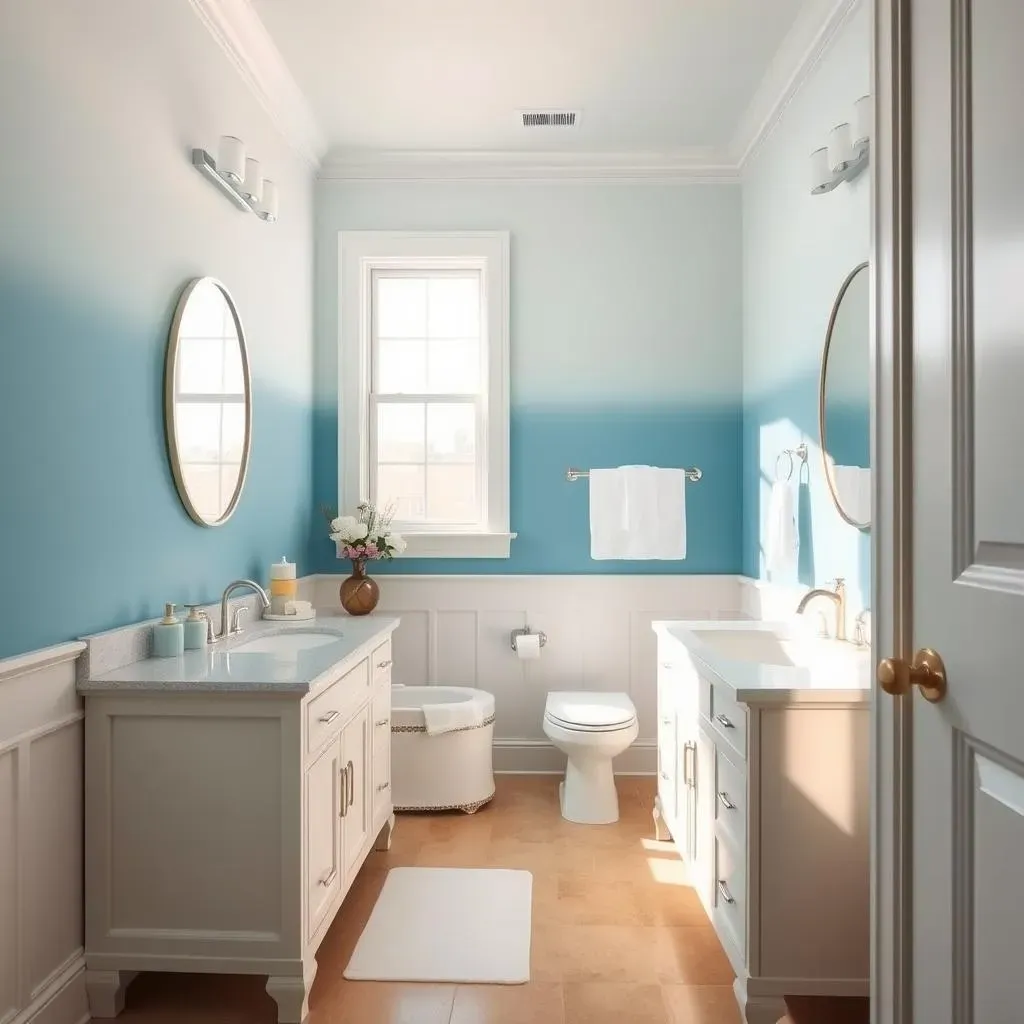 Amazing Bathroom Accent Wall Ideas with Paint