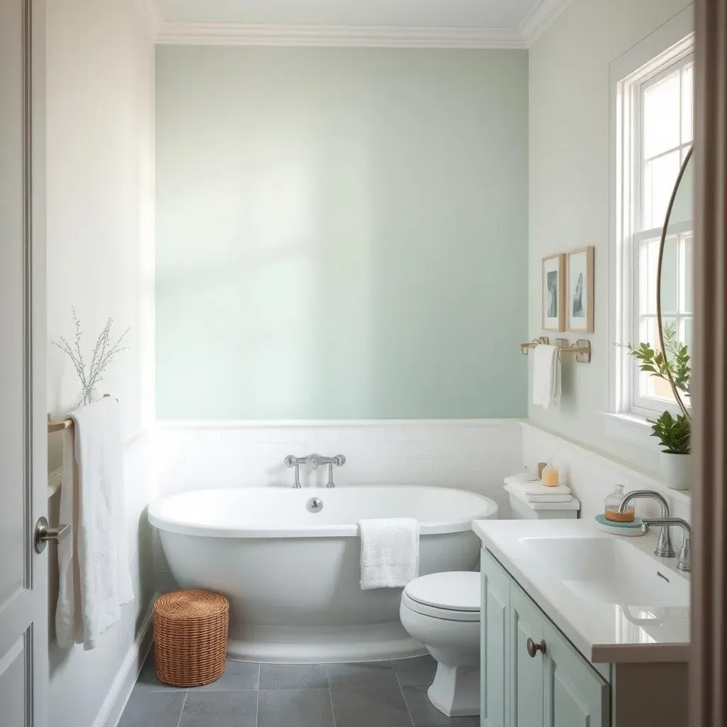 Bathroom Simple Accent Wall Paint Ideas: A Splash of Color