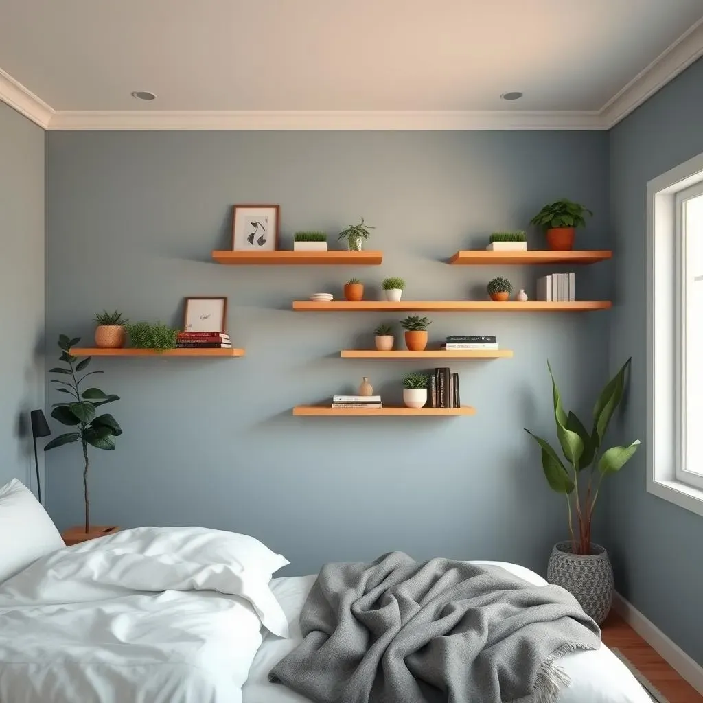 Ultimate Bedroom Accent Wall Ideas with Shelves