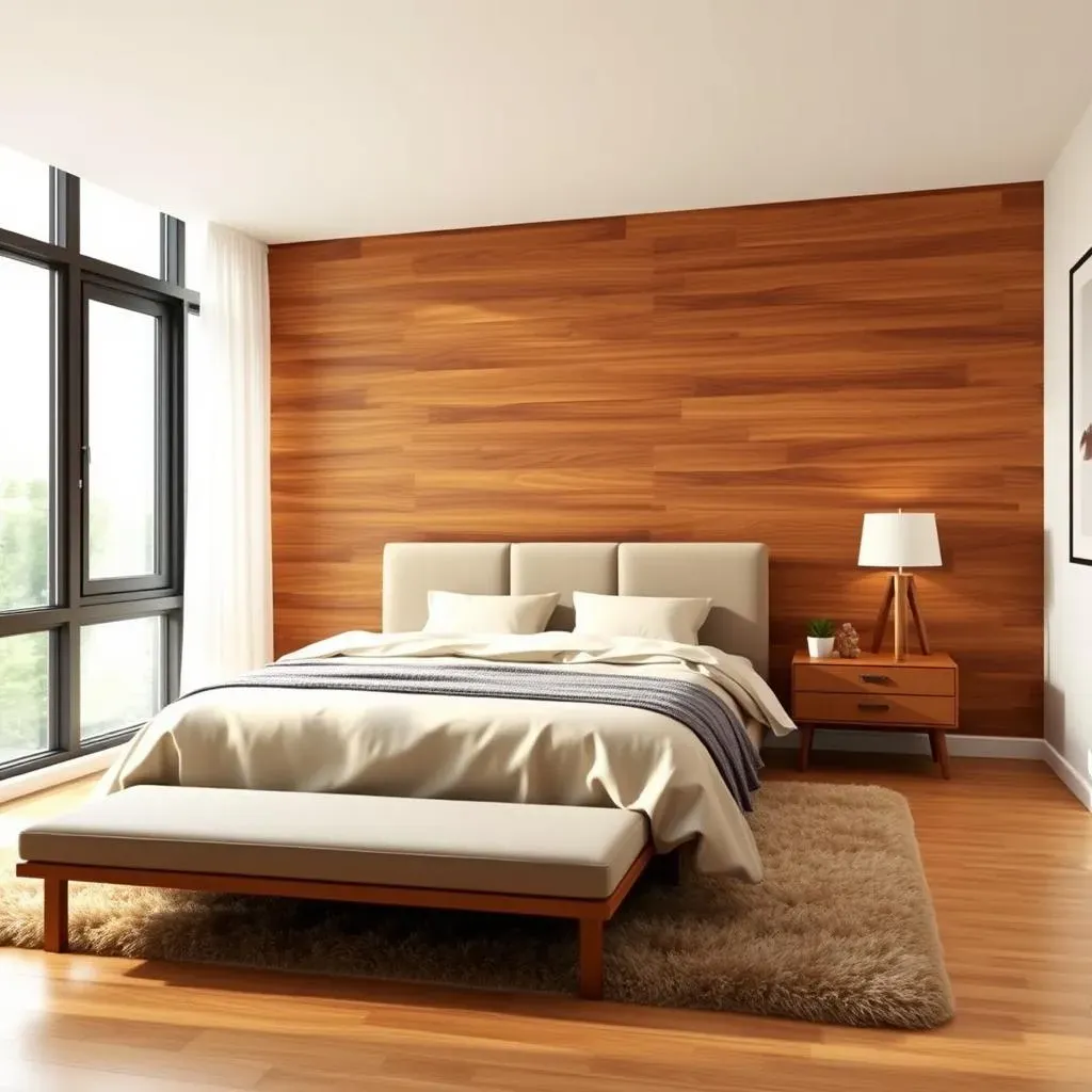 Spectacular Bedroom Ideas with Wood Accent Wall: 62 Designs