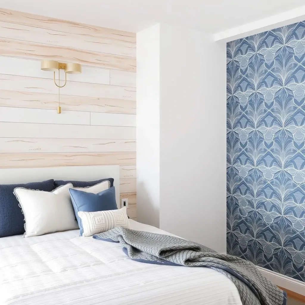 Beyond Paint: Exploring Styles and Materials for 2 Unique Accent Walls in the Bedroom