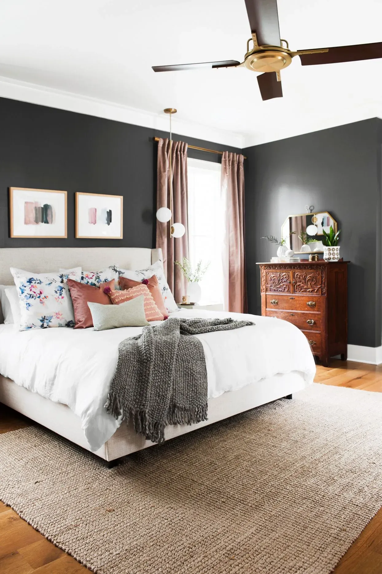 Elevate Your Black Accent Wall Bedroom Decor