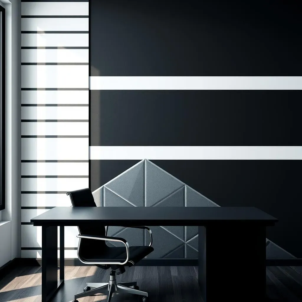 Black Accent Wall Ideas for a Modern Office