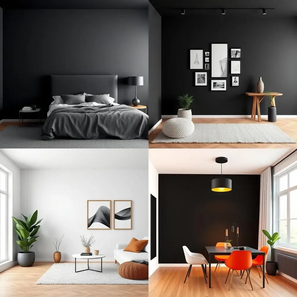 Black Accent Wall Ideas for Different Rooms