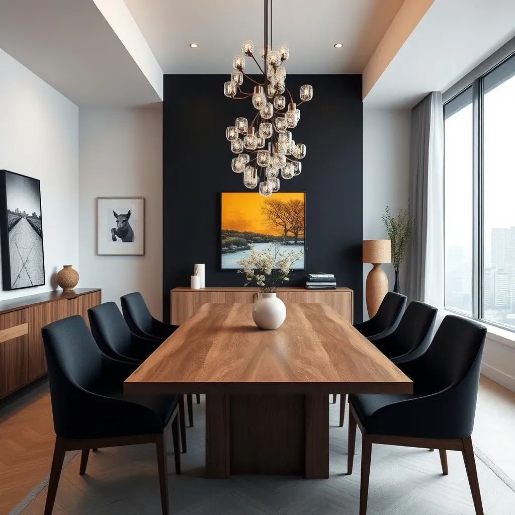 Stunning Black Accent Wall Ideas for Dining Room