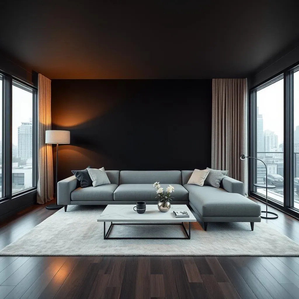 Stunning Black Accent Wall Ideas for Living Room