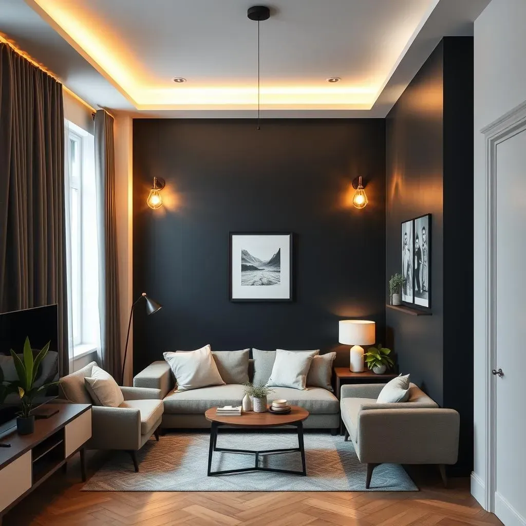 Black Accent Wall Ideas for Small Apartments