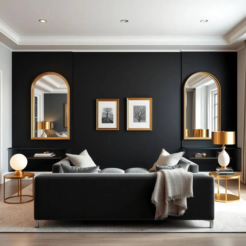 Black Accent Wall Ideas for Small Living Rooms