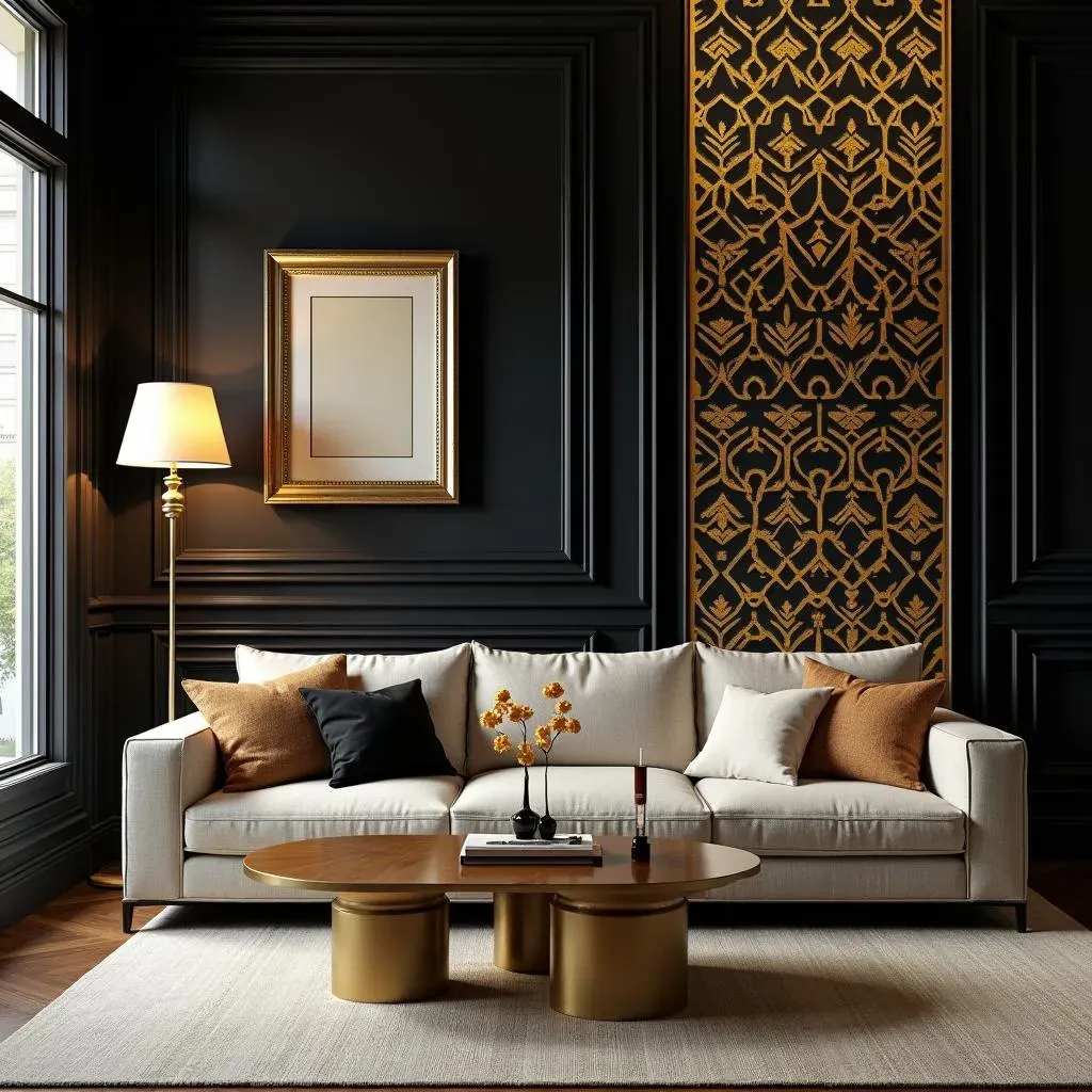 Black Accent Wall Ideas with Gold: DIY Projects and Expert Tips