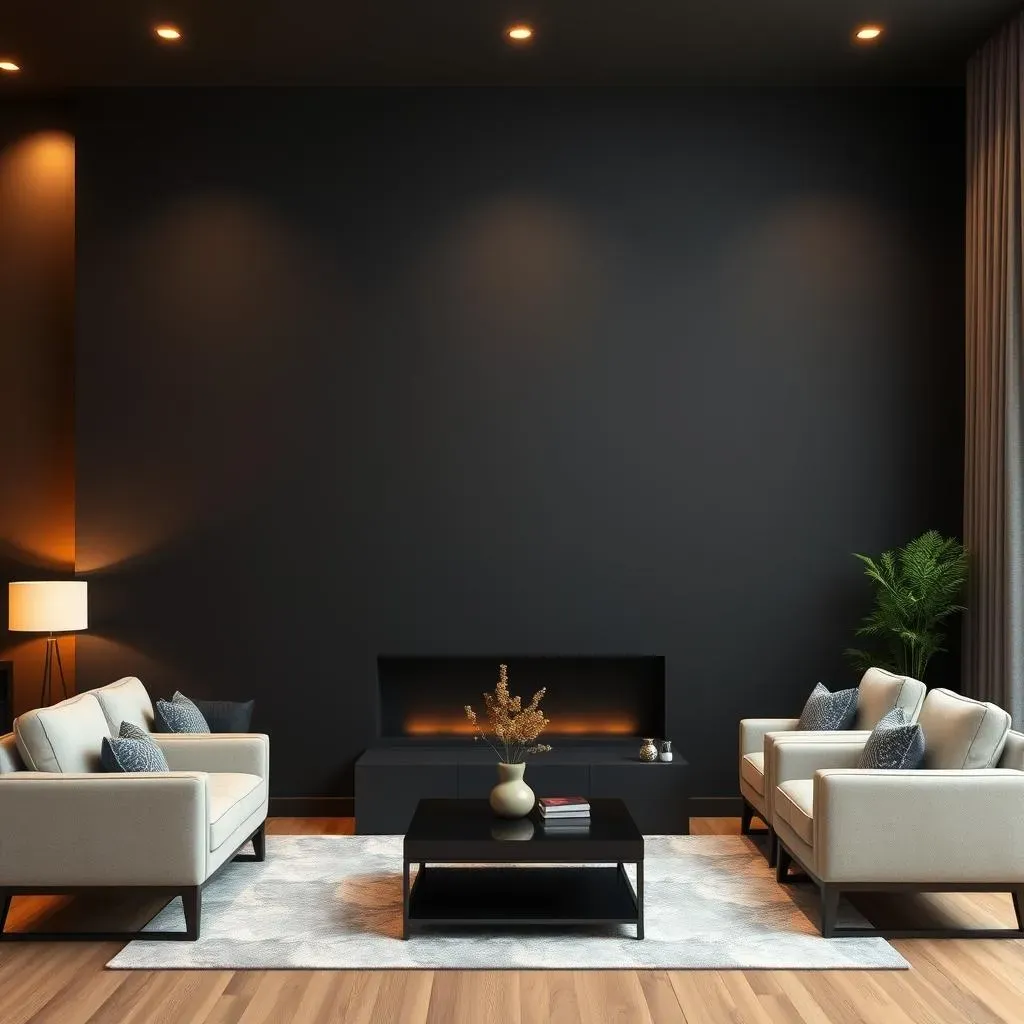 Stunning Black Accent Wall in Living Room: Ideas to Discover