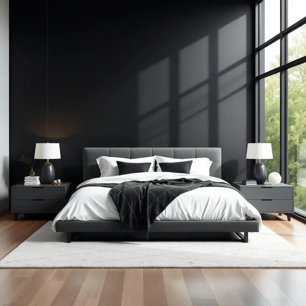 Stunning Black Accent Wall in Master Bedroom: Ideas & Tips