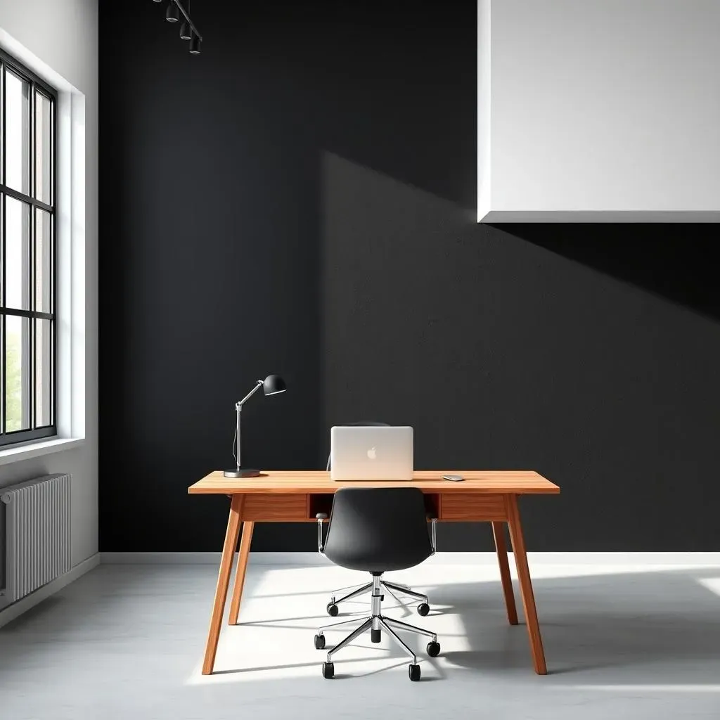 Sensational Black Accent Wall in Office: Design Ideas