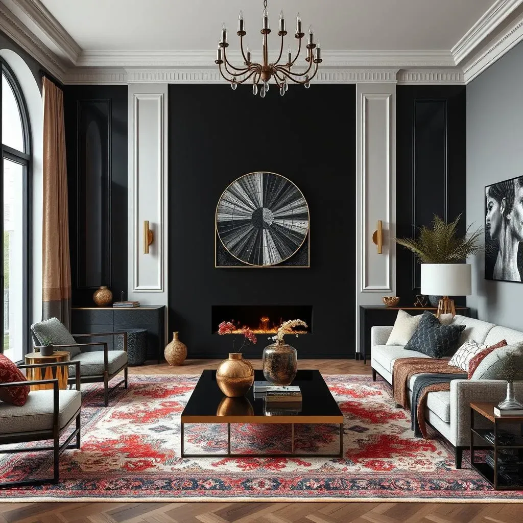 Stunning Black Accent Walls Ideas:  A Bold Transformation