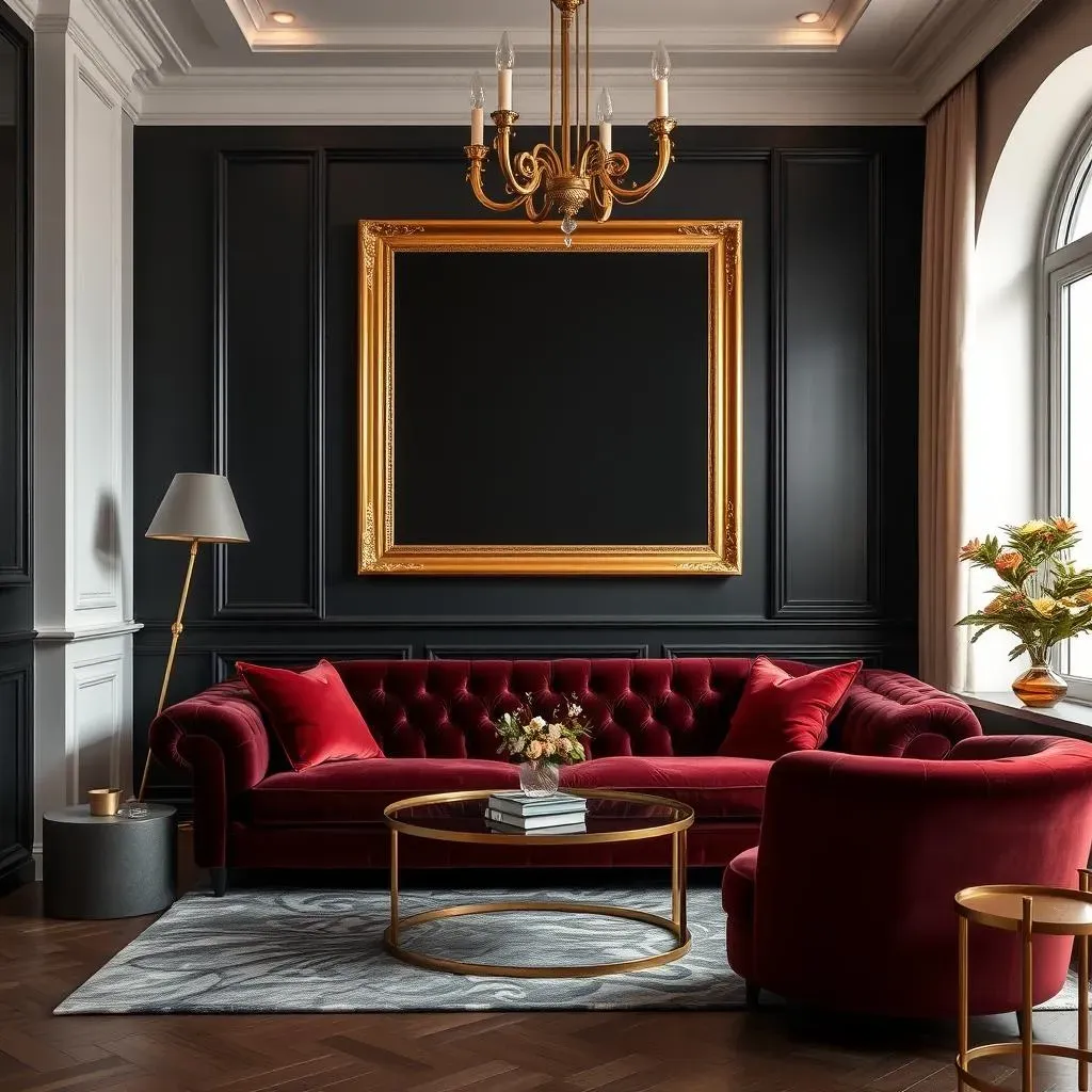 Black Accent Walls with Gold: A Modern Design Statement