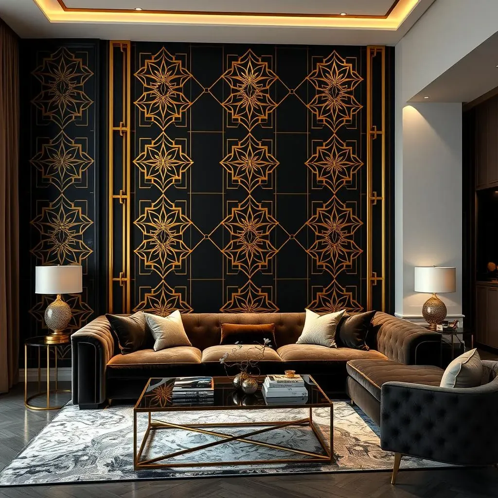 Stunning Black and Gold Accent Wall Ideas: Discover Now!