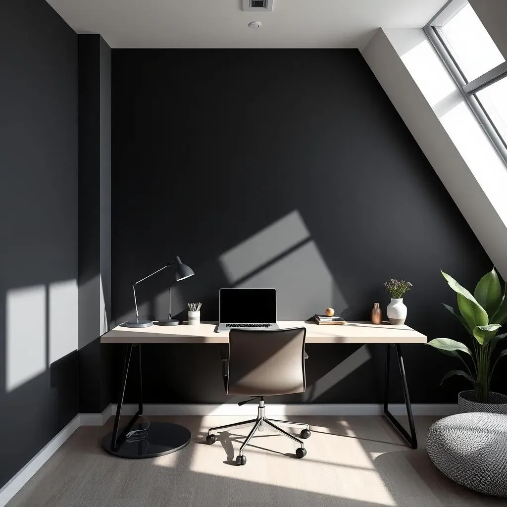 Sensational Black Office Accent Wall: Designs You'll Crave