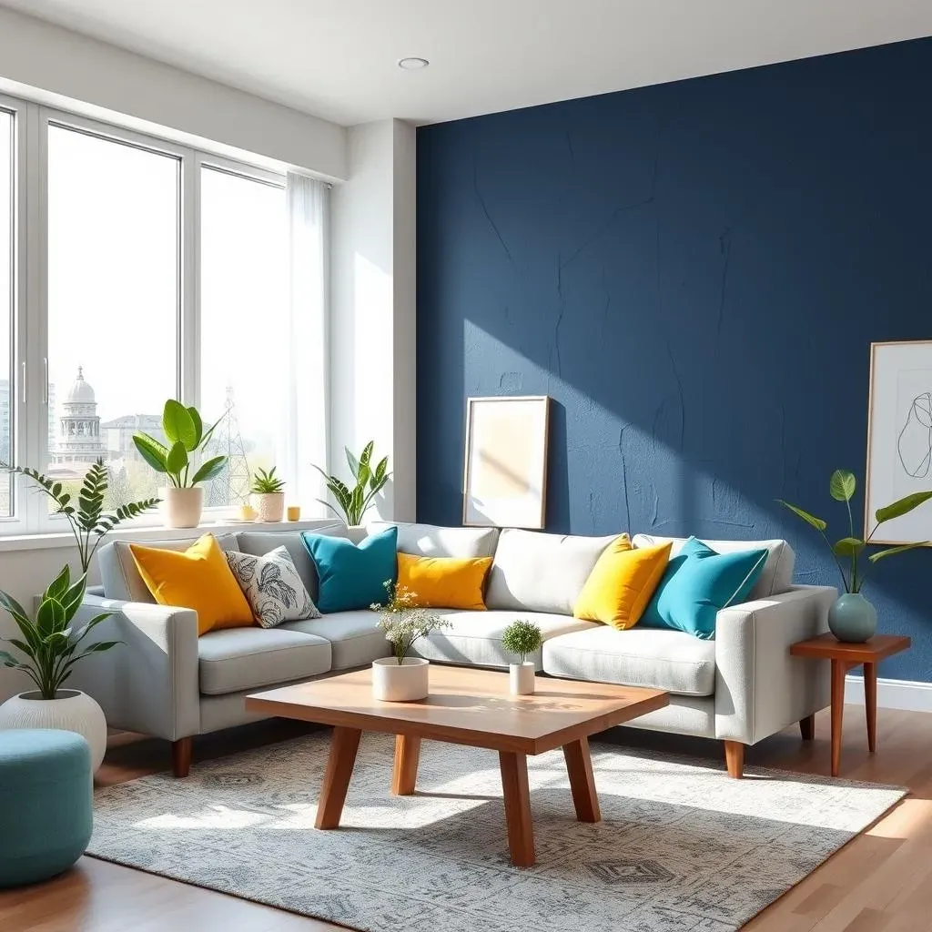 Stunning Blue Accent Wall Ideas Living Room: Discover the Power