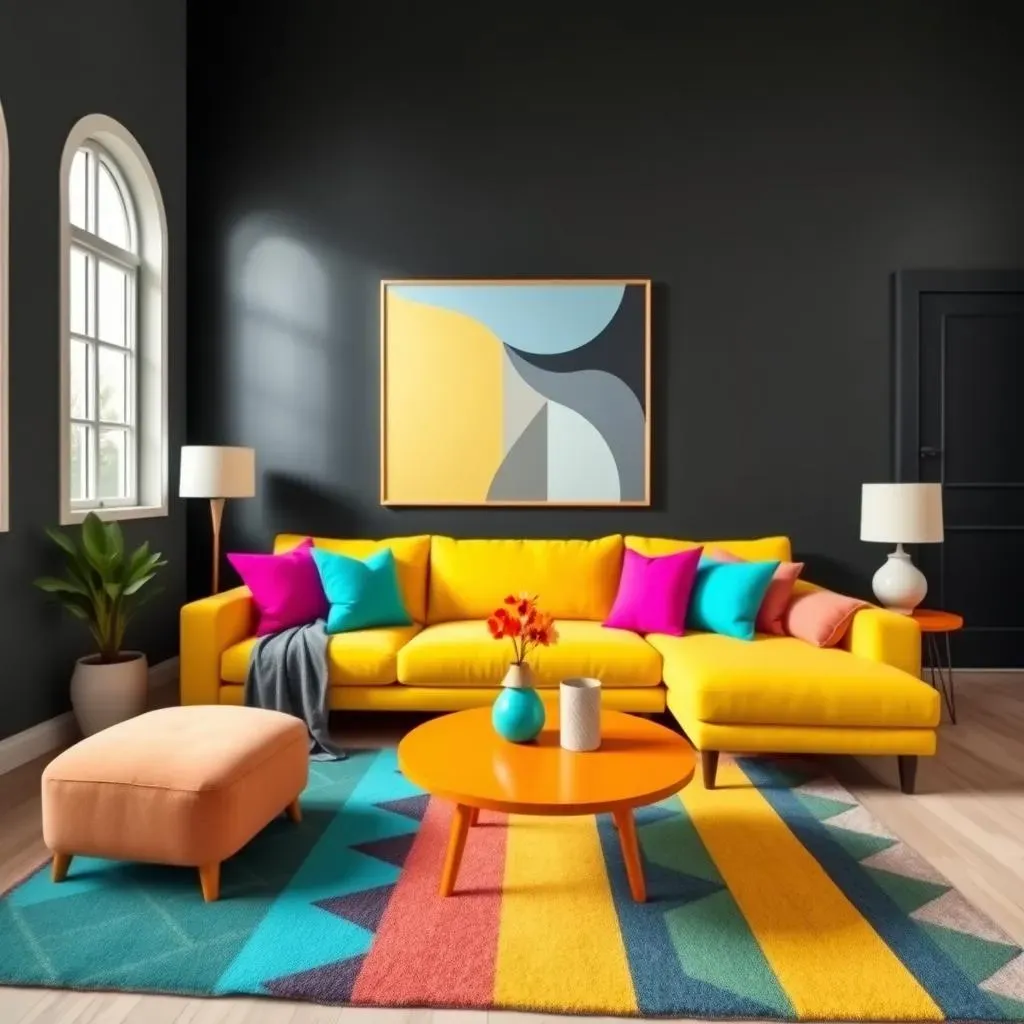 Bold and Bright: HighImpact Colors that Complement Black Accent Walls