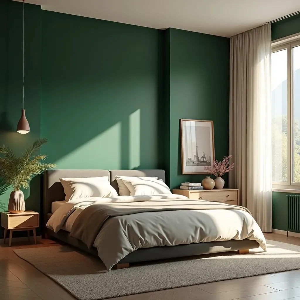 Bold Paint Colors for a Bedroom Accent Wall