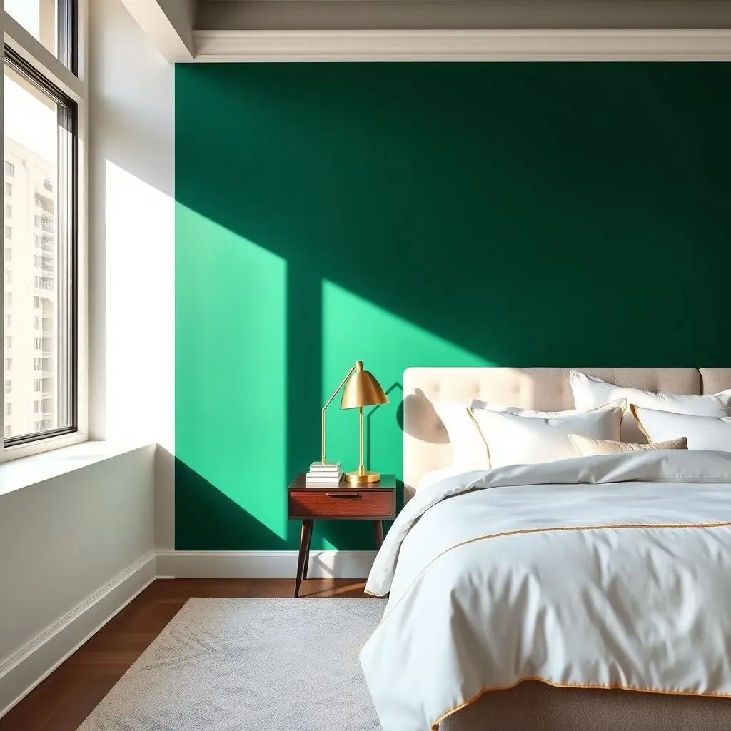 Bold Paint Colors for a Master Bedroom Accent Wall