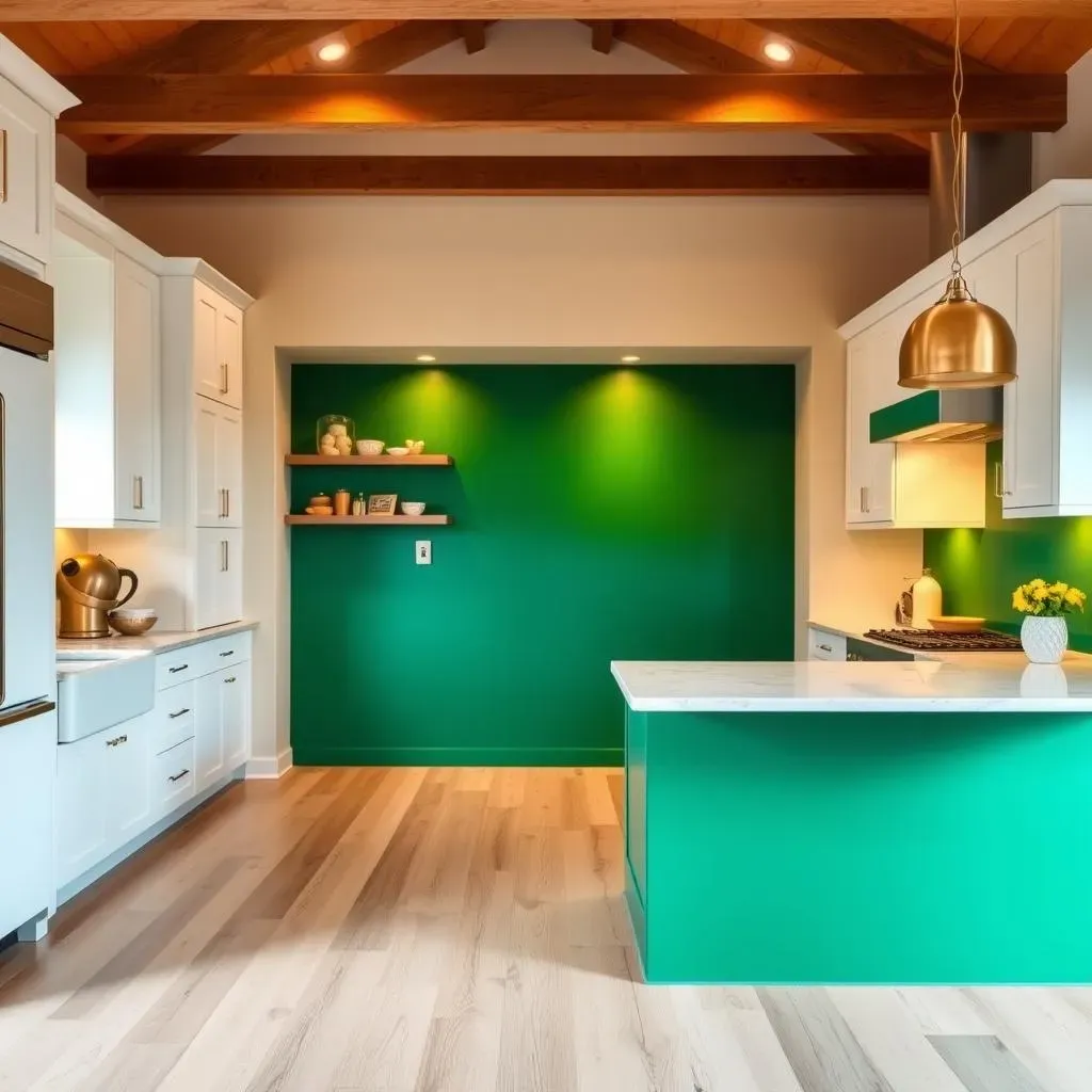 Bold Paint Colors for Kitchen Accent Walls