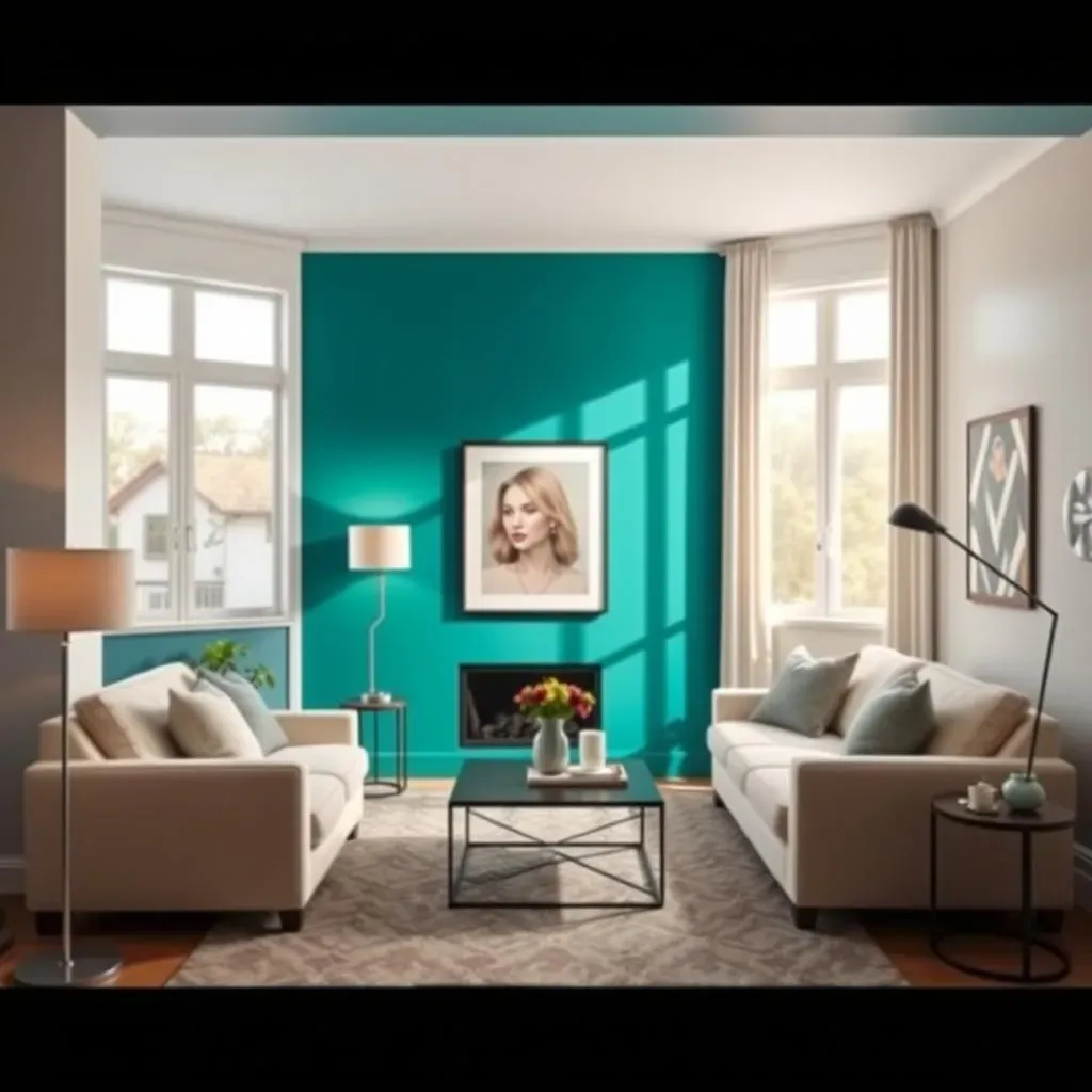 Bold Paint Colors for Living Room Accent Walls