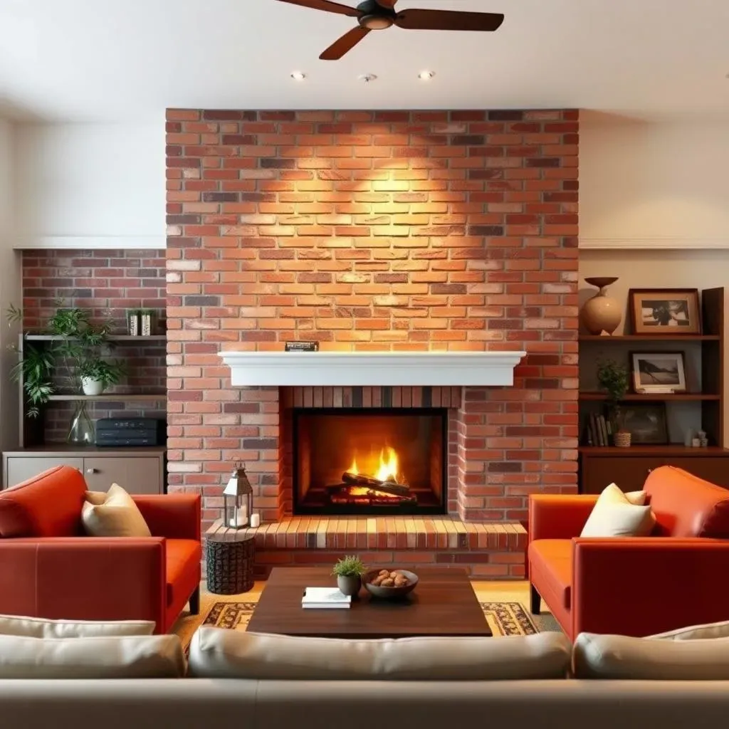 Brick Fireplace Accent Wall: Styles and Materials