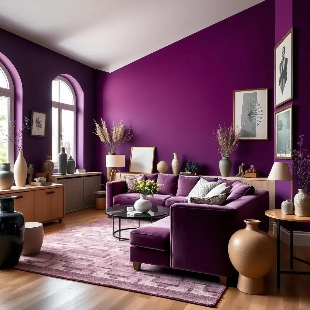 Bringing it All Together: Decorating Around Your Purple Accent Wall