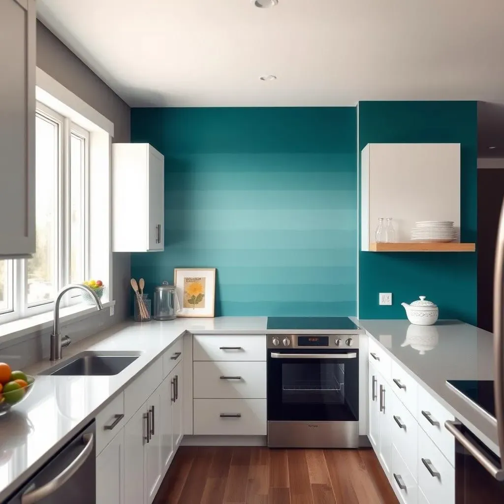 BudgetFriendly Cheap Kitchen Accent Wall Ideas: Paint Magic