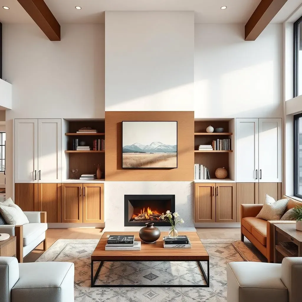 Builtins and Shelving: Functional Fireplace Accent Wall Designs