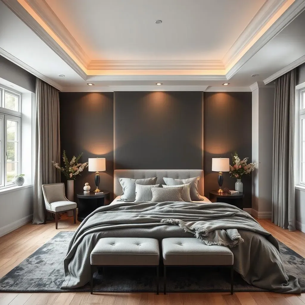 Charcoal Gray Accent Wall Ideas for a Moody Bedroom