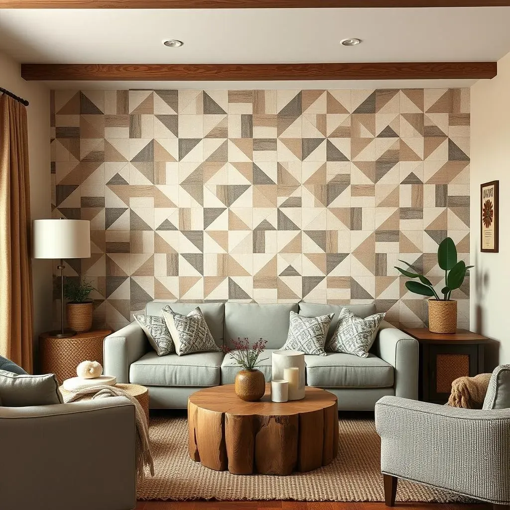 Cheap DIY Accent Wall Ideas: Adding Texture and Pattern to Your Living Room