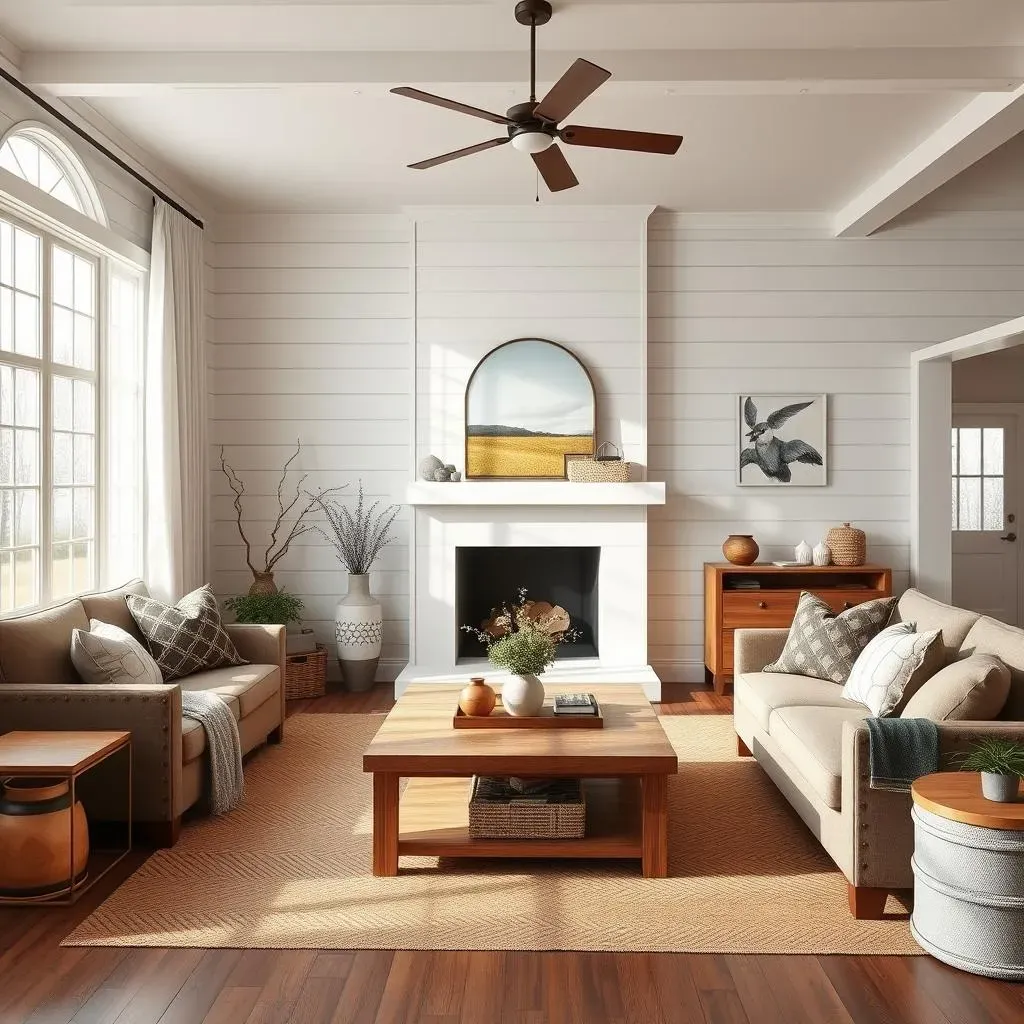 Choosing the Perfect Farmhouse Living Room Accent Wall Style