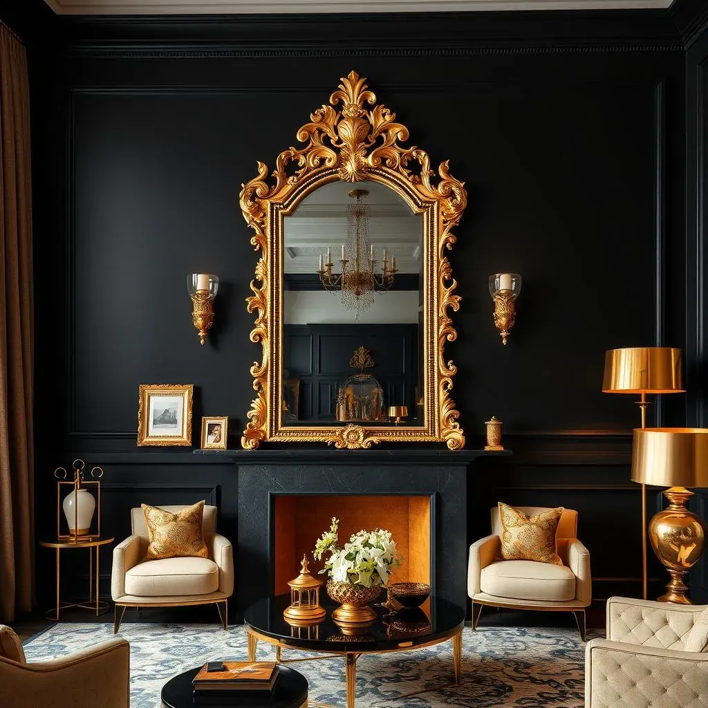 Choosing the Perfect Gold Accents for Your Black Wall