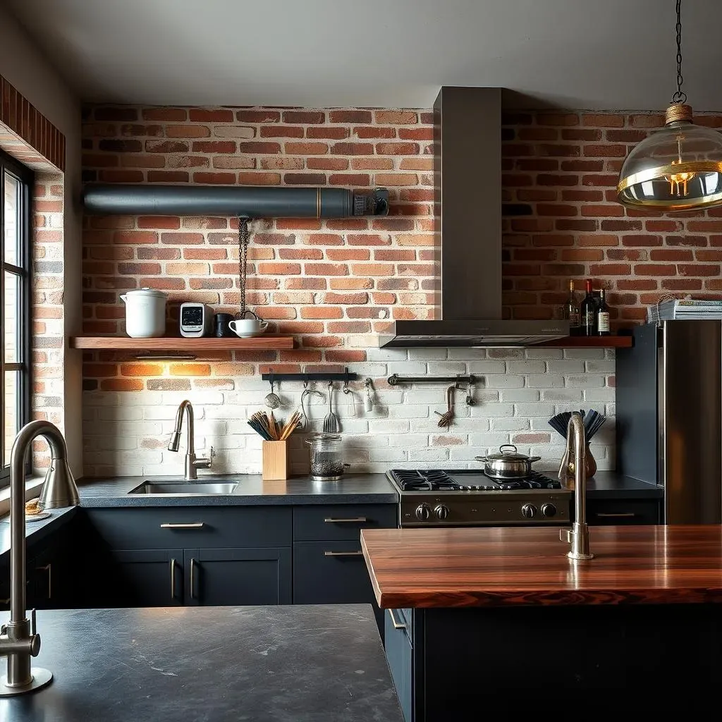 Choosing the Perfect Industrial Kitchen Accent Wall: Materials & Styles