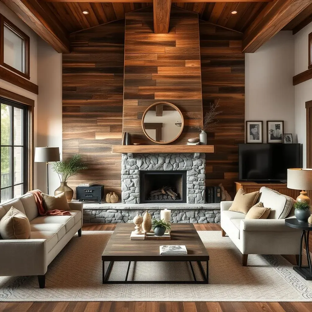 Choosing the Perfect Rustic Material for Your Living Room Accent Wall