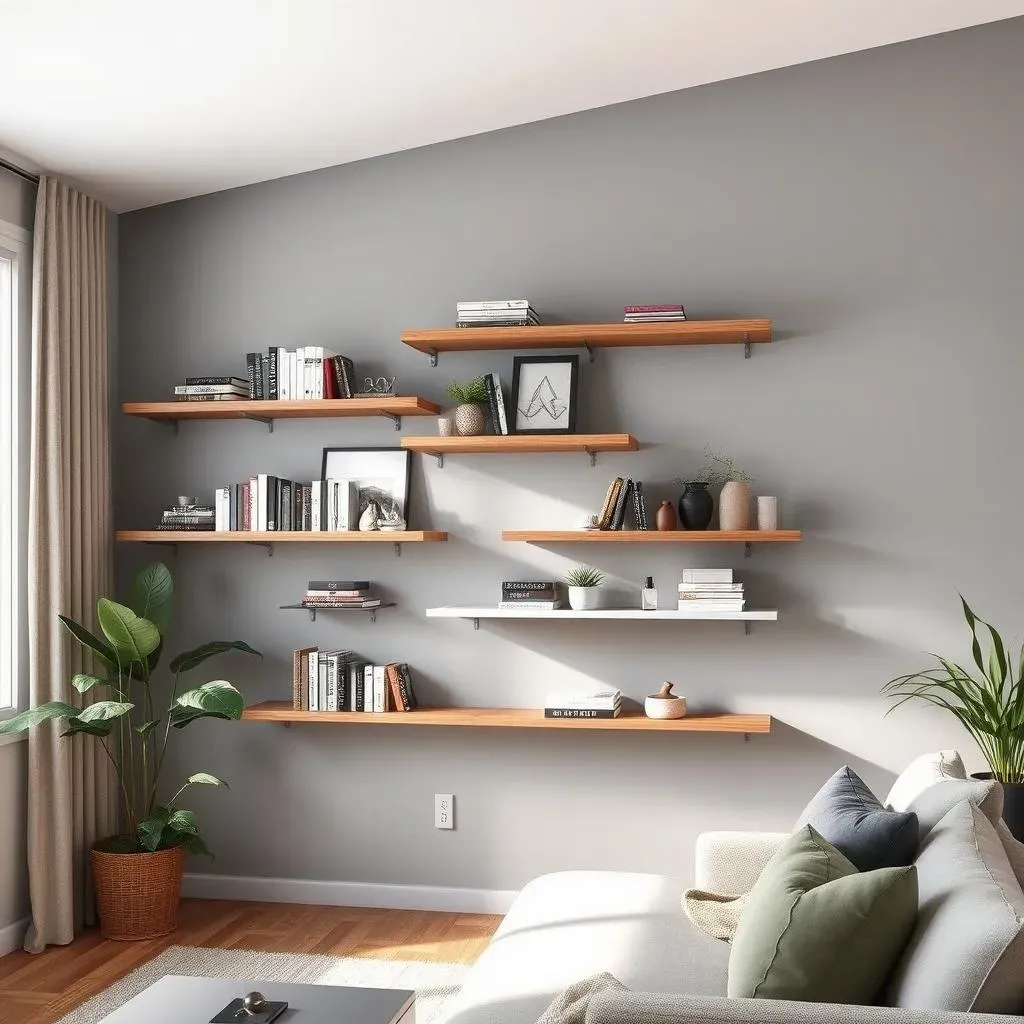 Choosing the Perfect Shelves for Your Living Room Accent Wall