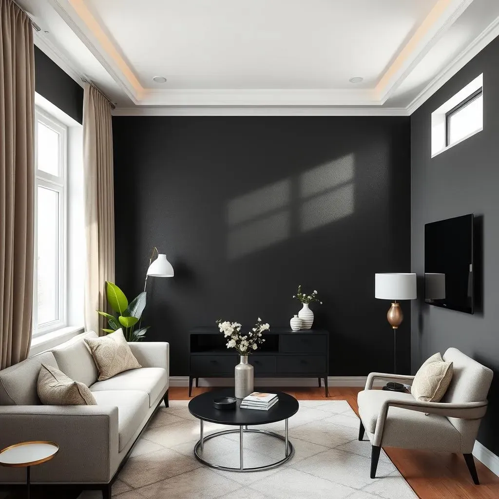 Choosing the Right Black for Your Small Space Black Accent Wall