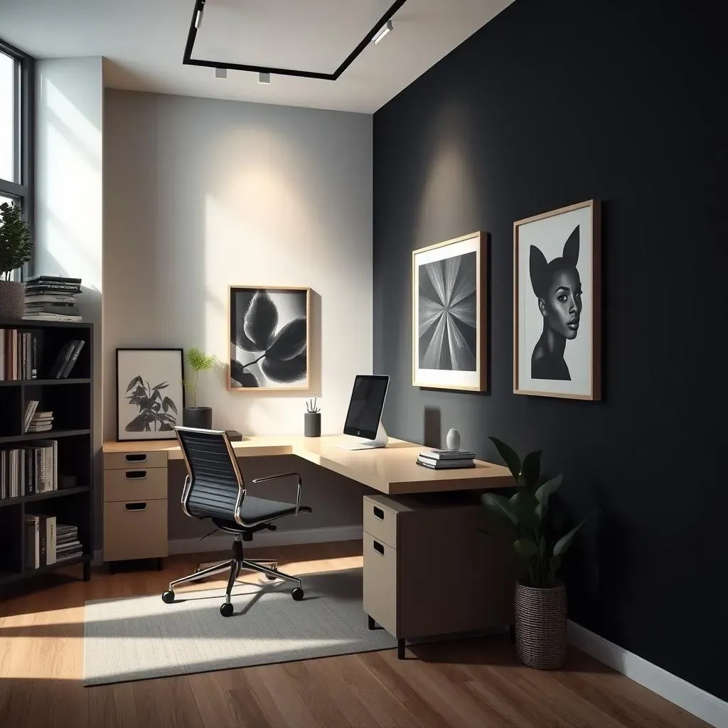 Choosing the Right Black Shade for Your Office Accent Wall