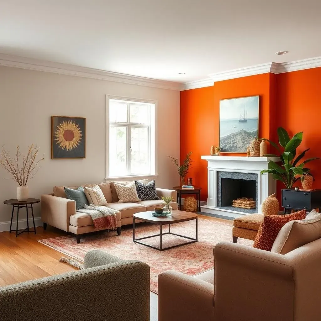 Color Palettes and Design Styles for Accent Walls in Living Rooms