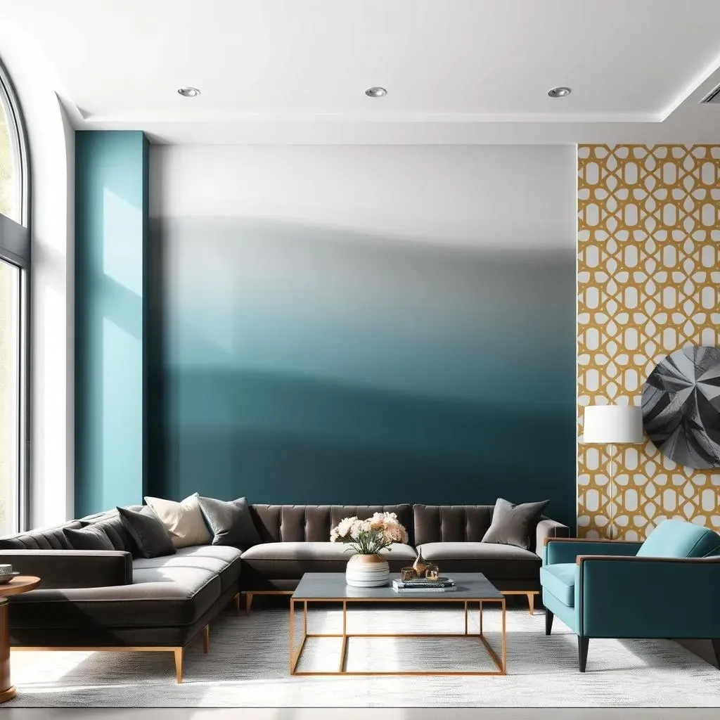 Color Your World: Using Paint and Wallpaper for Elegant Living Room Accent Walls
