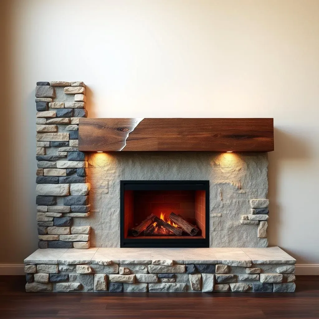 Combining Finishes: Mixing Materials for a Stunning Fireplace Accent Wall