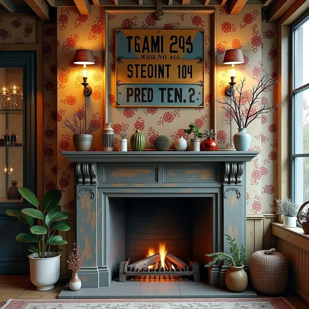 Combining Styles: Eclectic Fireplace Accent Wall Designs