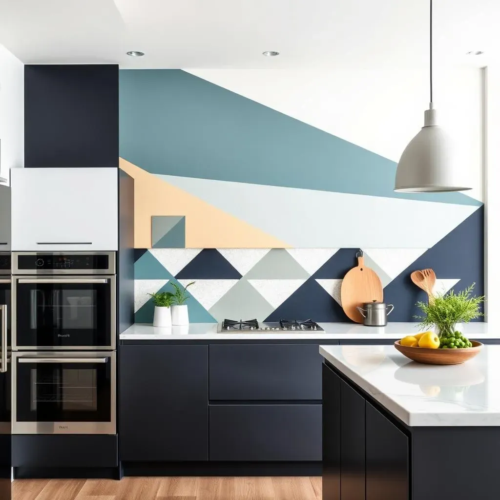 Creating a Stunning Modern Kitchen Accent Wall with Geometric Patterns