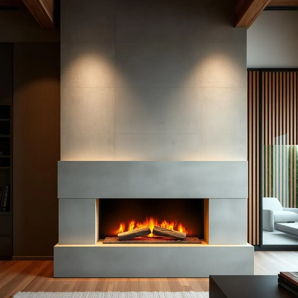 Creative Accent Wall Fireplace Material Ideas