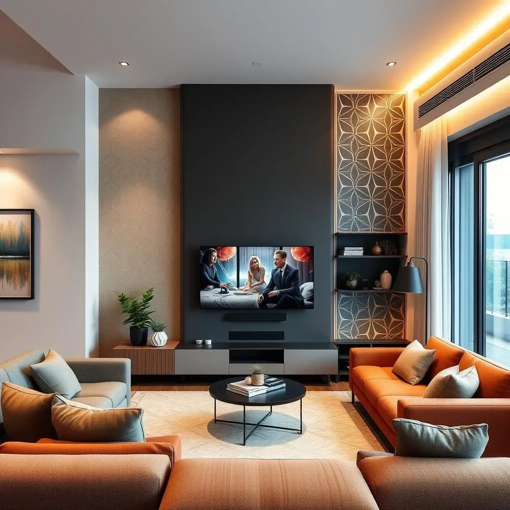 Creative Accent Wall Ideas with TV for a Stylish Living Room