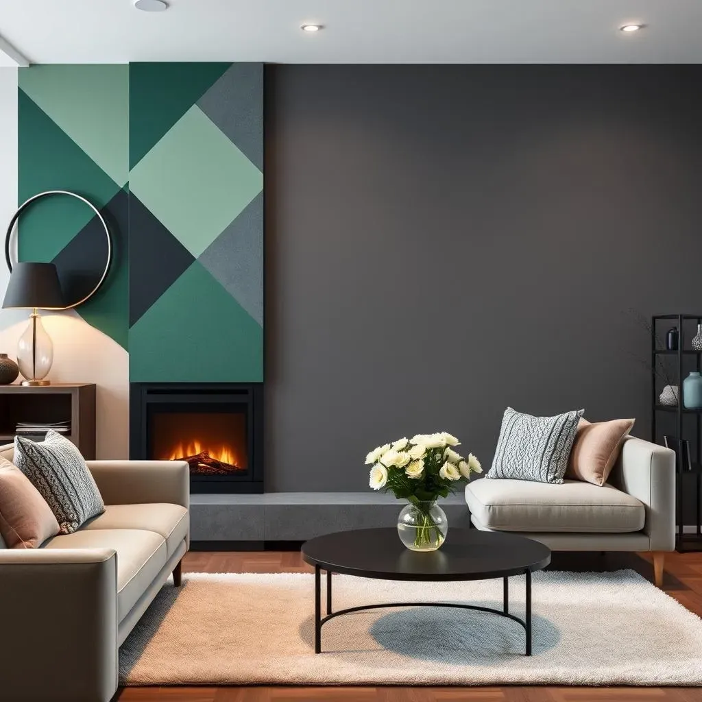 Creative Accent Wall Paint Ideas Around Your Fireplace